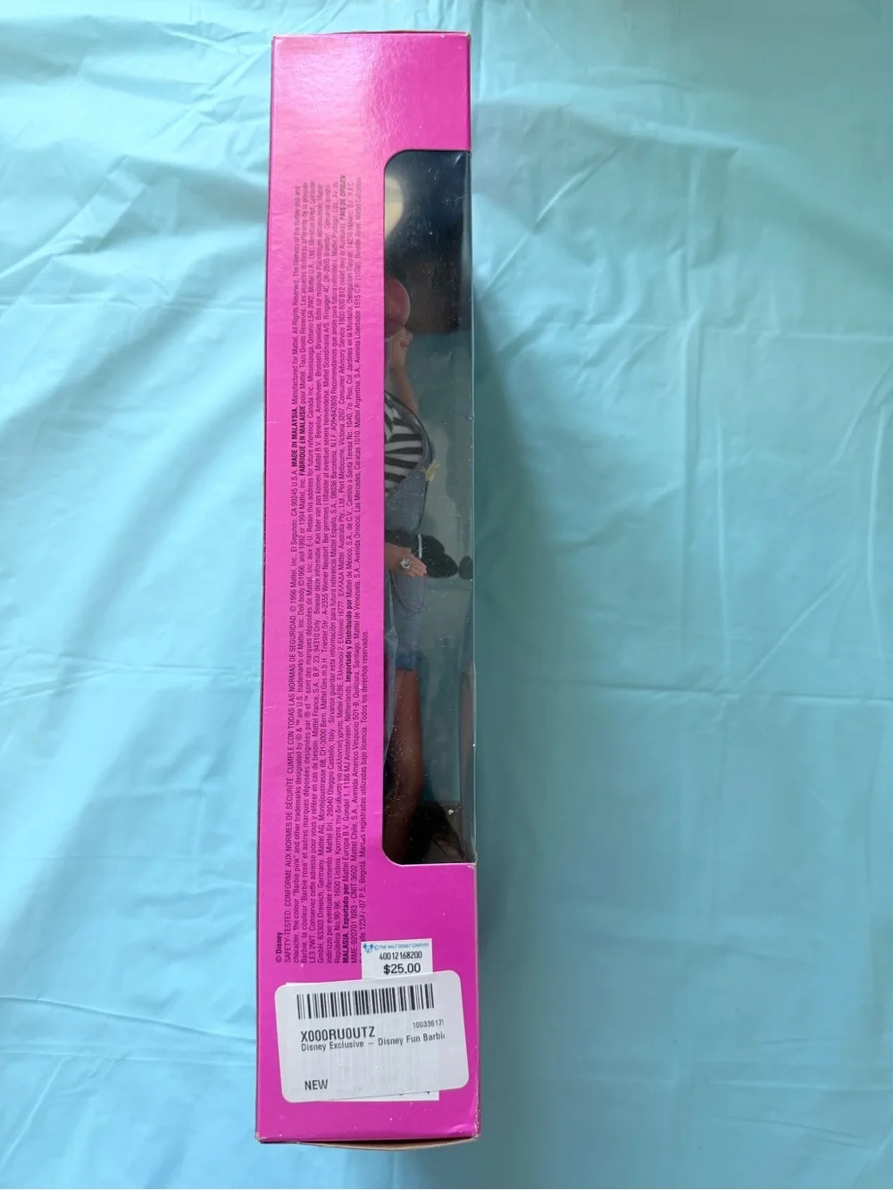 Mattel Barbie in Blue Denim Mickey Overalls with Pink Accents
